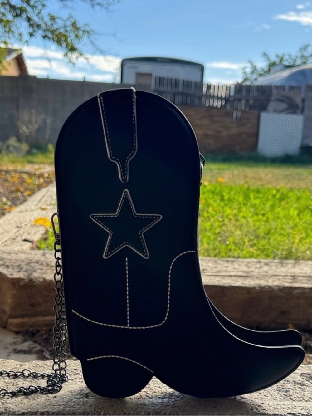 Cowboy Boot Shaped Crossbody Bag